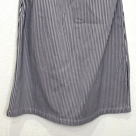 Volcom Frochickie Dress Womens Small Black White Stripe Strapless Zip Cotton - Picture 5 of 11